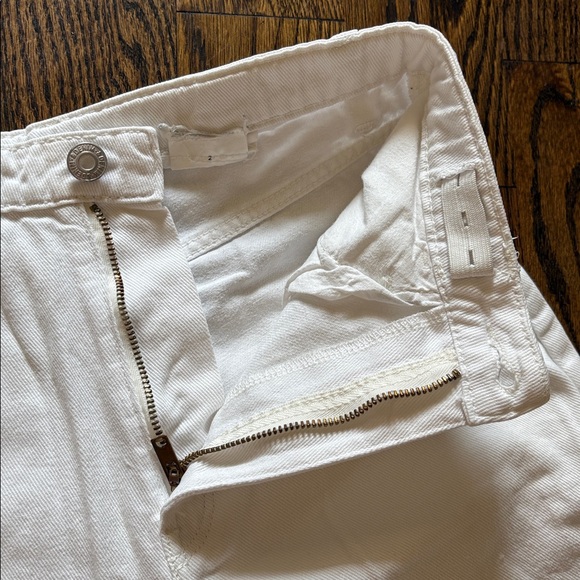 H&M 100% Cotton White Straight-Leg Jeans — High-Rise Casual Youth 14 Euro 152cm - Picture 6 of 7